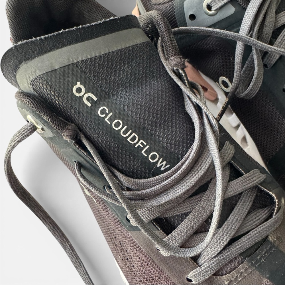 On CloudFlow Athletic Black & Pink Running Walking Shoes Breathable, Women's 7W - Picture 7 of 9